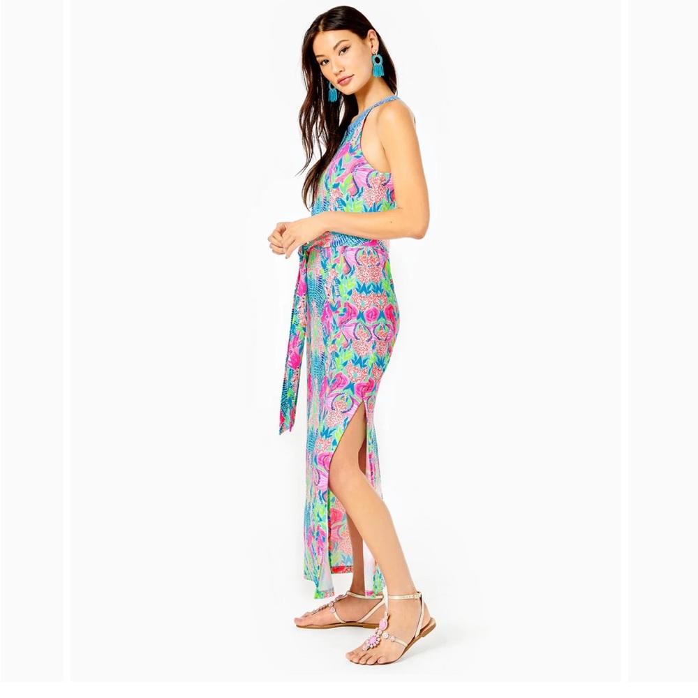 EUC (Worn Once) Lilly Pulitzer Monterrey Maxi Dress Multi Reeflections Print - Picture 7 of 7